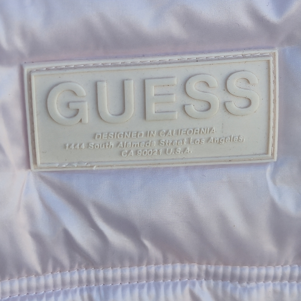 Guess Janis Reversible Jacket Light Pink Size Medium Low Key Pink - Picture 5 of 9